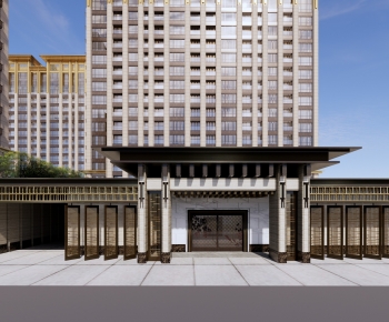 New Chinese Style Building Appearance-ID:301809072