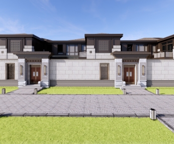 Chinese Style Villa Appearance-ID:650237088