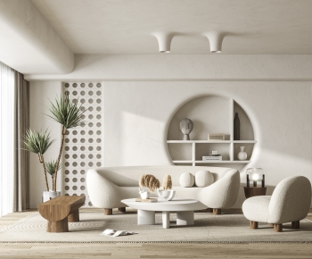 Wabi-sabi Style A Living Room-ID:725241904