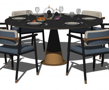 Modern Dining Table And Chairs-ID:387213959