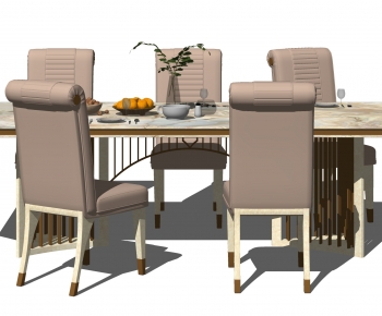 Modern Dining Table And Chairs-ID:872010958