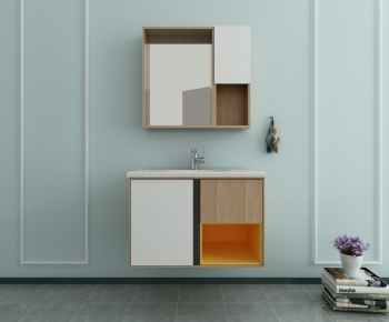 Nordic Style Bathroom Cabinet-ID:688586956
