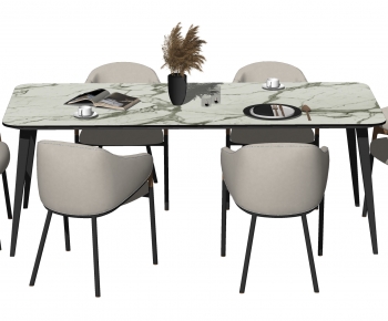 Modern Dining Table And Chairs-ID:371819973