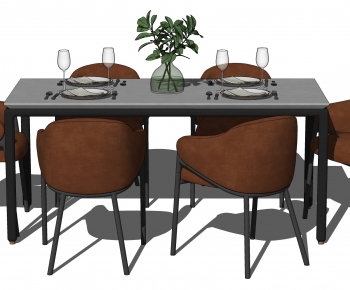 Modern Dining Table And Chairs-ID:699167973