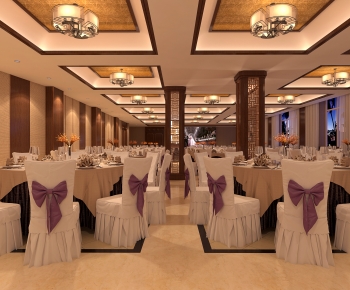 New Chinese Style Banquet Hall-ID:690738929