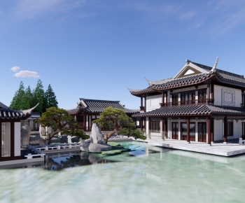 Chinese Style Villa Appearance-ID:147948038