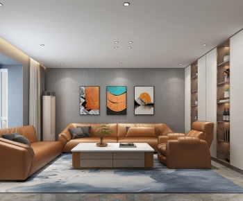 Modern A Living Room-ID:401047959