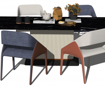 Modern Dining Table And Chairs-ID:384728989