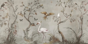 New Chinese StyleAnimal And Plant Pattern Wallpaper