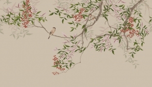 New Chinese StyleAnimal And Plant Pattern Wallpaper