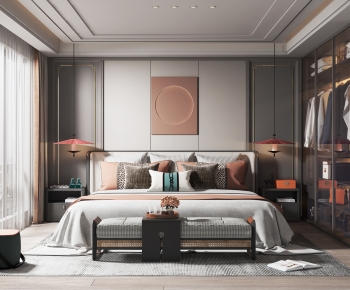 New Chinese Style Bedroom-ID:244122985