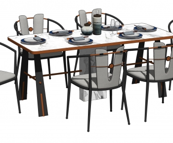 Modern Dining Table And Chairs-ID:568844085