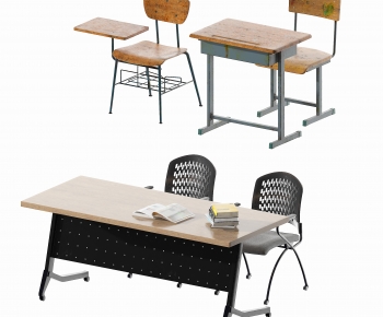 Modern Computer Desk And Chair-ID:212542069