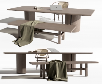 Modern Computer Desk And Chair-ID:578171015