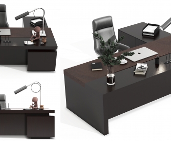 Modern Manager's Desk-ID:616625078