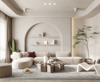 Wabi-sabi Style A Living Room-ID:608302122
