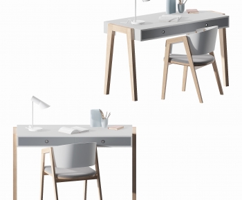 Modern Computer Desk And Chair-ID:888259451