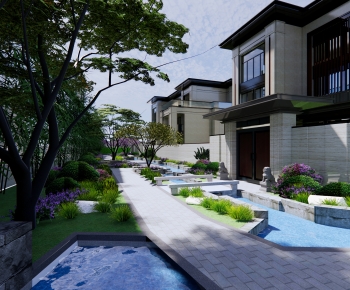 Chinese Style Villa Appearance-ID:296125894