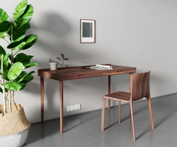 Modern Computer Desk And Chair-ID:867598062