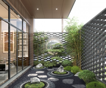 New Chinese Style Courtyard/landscape-ID:136354924