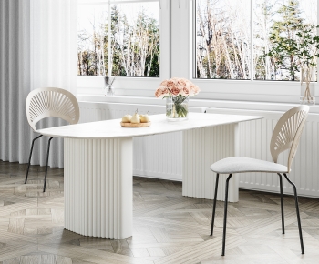 Modern Dining Table And Chairs-ID:611238966