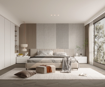 Modern Wabi-sabi Style Bedroom-ID:411127093