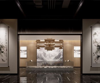 New Chinese Style Exhibition Hall-ID:321199945