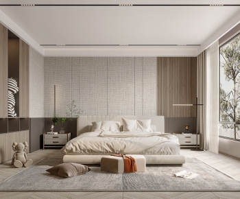 Modern Wabi-sabi Style Bedroom-ID:693309325