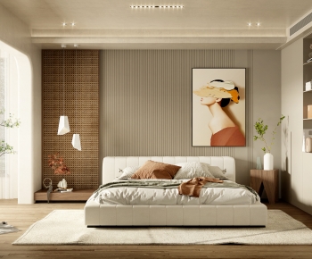 Modern Wabi-sabi Style Bedroom-ID:780407913