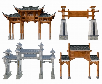 Chinese Style Building Component-ID:650199899