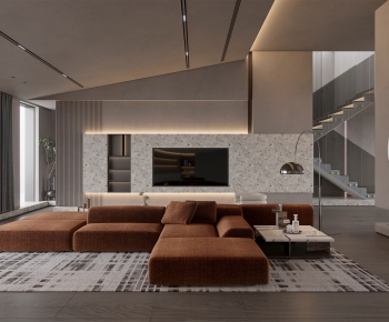 Modern A Living Room-ID:924050096