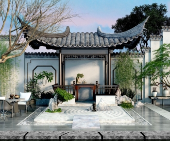 New Chinese Style Courtyard/landscape-ID:291956903