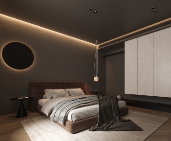 Modern Wabi-sabi Style Bedroom-ID:927877904