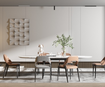 Modern Dining Table And Chairs-ID:123078112