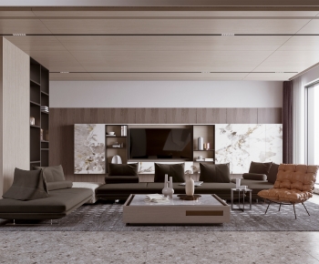 Modern Wabi-sabi Style A Living Room-ID:275363928