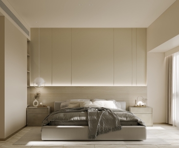 Modern Wabi-sabi Style Bedroom-ID:814740755