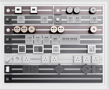 Modern Socket Panel-ID:779300935