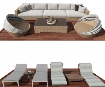 New Chinese Style Sofa Combination-ID:135226962