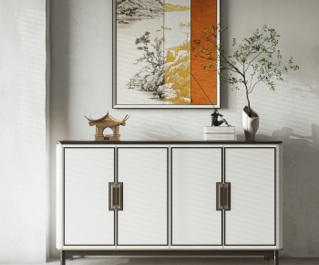 New Chinese Style Side Cabinet/Entrance Cabinet-ID:490178113