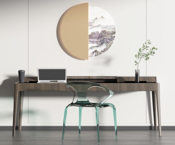 New Chinese Style Computer Desk And Chair-ID:100059514