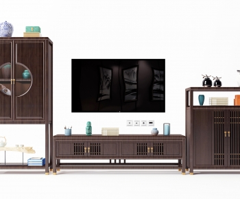 New Chinese Style TV Cabinet-ID:473463062