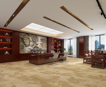 Chinese Style Manager's Office-ID:111841927