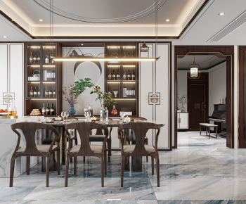 New Chinese Style Dining Room-ID:359294896