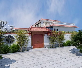 Chinese Style Villa Appearance-ID:166198028