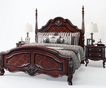 American Style Double Bed-ID:734219618