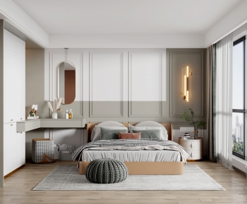 Simple European Style Bedroom-ID:483766087