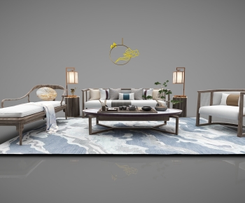 New Chinese Style Sofa Combination-ID:728315112