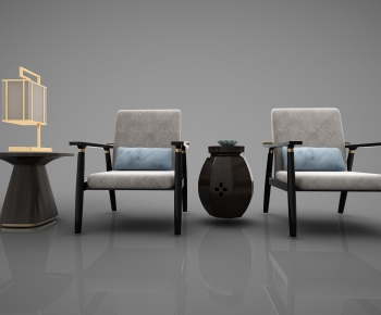 New Chinese Style Single Chair-ID:845879087