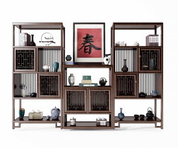 Chinese Style Decorative Cabinet-ID:979887013
