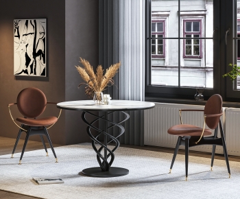 Modern Dining Table And Chairs-ID:495729923